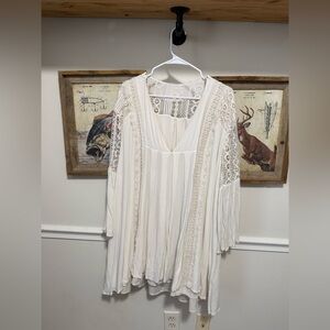 Boho Cream Lace Dress